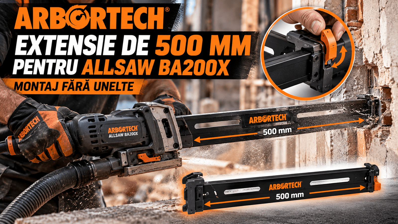 ALLSAW BA200X Extension Pole adaugă